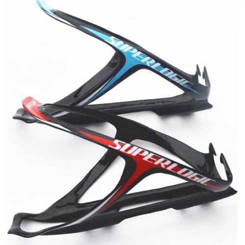 1pcs bike parts superlogic Ultralight full carbon bottle cages cycling Bicycle Bottle Cage 24g 2color bike
