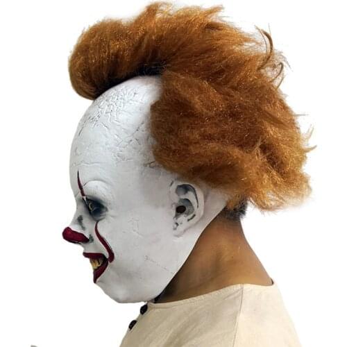1pc Stephen Kings It Mask Pennywise Horror Clown Joker Mask Clown Latex Mask Carnival Cosplay Costume Props
