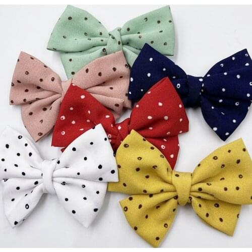 10pcs Big Dots Ribbon Bows DIY Appliques Wedding Craft Gift E367