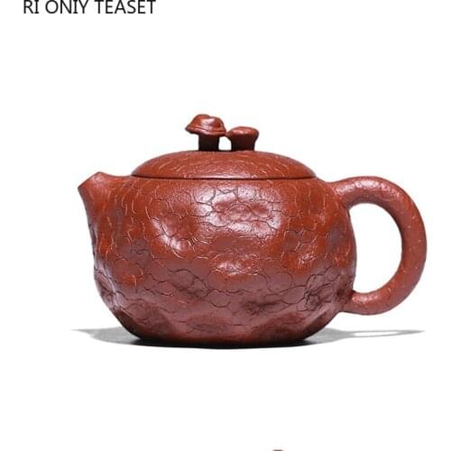 190ml Traditional Raw Ore Dahongpao Xishi Tea Pot Yixing Purple Clay Filter Teapots Chinese Tea Ceremony Customized Gifts