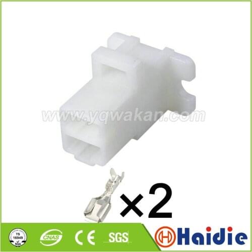 Free shipping 5sets 2pin auto female crimp connector wiring unsealed connector