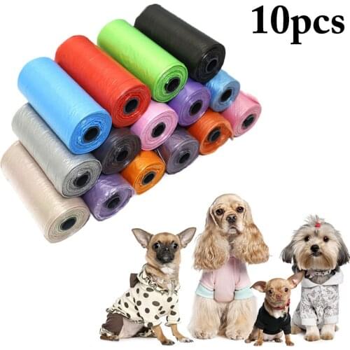 10 Rolls/150 Pcs 200pcs Degradable Pet Dog Waste Poop Bag With Printing Doggy Bag Pet Waste Clean Poop Bags Dropshipping