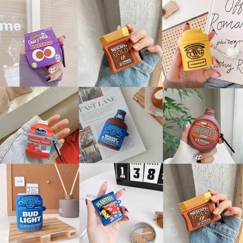 For AirPods 1 2 3 Pro 3D Cute Cartoon Funny Earphone Case Charge Box Soft Silicone Wireless Bluetooth Earphone Protect Cover