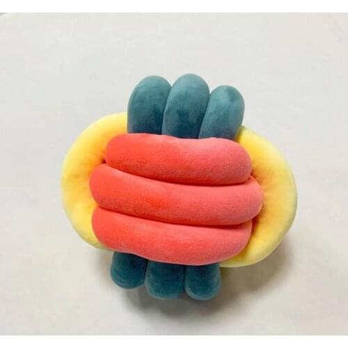 Sofa Bed Sofa Rest Cushion Child Soft Knot Rope Pillow Back Chair Cushion