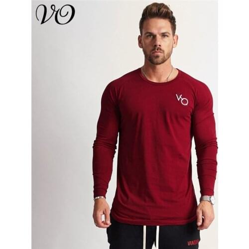 Spring and Autumn New Streetwear Casual Cotton Long Sleeve Mens T-shirt Jogger Brand Fitness Fashion Sportswear Top