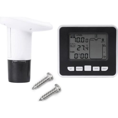 Newstyle Digital Liquid Level Meter LCD Display Temperature Tester Water Tank Sensor Transmitter Liquid Depth Measure Tools Set