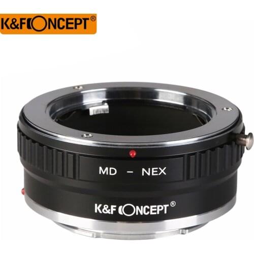 K&F Concept All-copper interface high-precision lens adapter for Minolta MC/MD Mount Lens to Sony NEX NEX-5 7 3 F5 Emount Camera