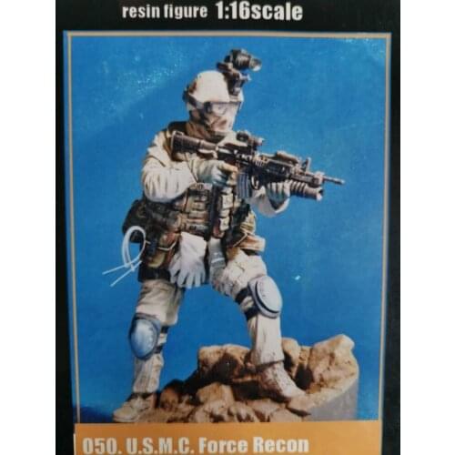 1/16 Scale Modern Military US Night Battle Seal Commando Miniatures Unpainted Assembling Static 90 MM Figure Resin Model Kits