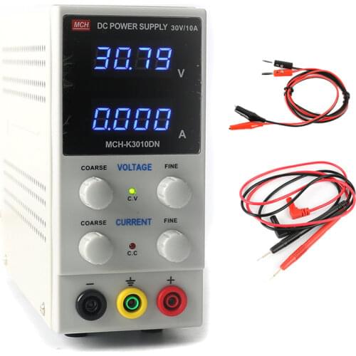 MINI Laboratory Power Supply MCH-K3010DN Ajustable Digital DC Power Supply 30V 10A 0.01V 0.001A Phone Repair Kit 110V Or 220V