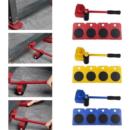 Furniture Transport Roller Set Removal Lifting Moving Handling Tool Heavy Move House Accessories Dropship Blue Household Tools