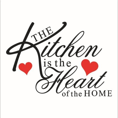 Wall Stickers words 60*43cm kitchen dining & bar decor Wall Decal DIY Removable Home Decoration black Hot