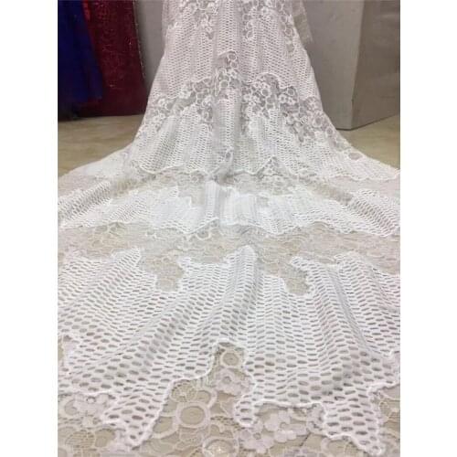 Latest design YG-573 African French Embroidery Net Lace Fabric Free Shipping French embroidered tulle lace fabric