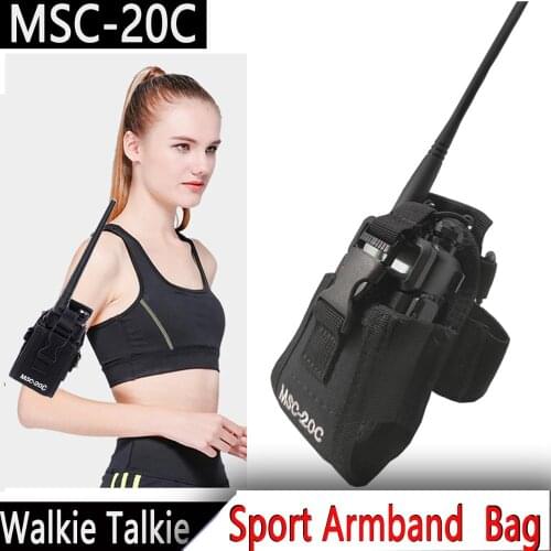 New ABBREE Holder MSC-20C Nylon Carry Case For BaoFeng UV-5R Series UV-B5/B6 UV-8HX BF-UVB2 Plus Walkie Talke radiol