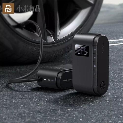 New Youpin Mini Car Tire Inflator Pump For Bicycle Motorcycle LED Display Portable Night Lighting Wireless Inflatable And Safety