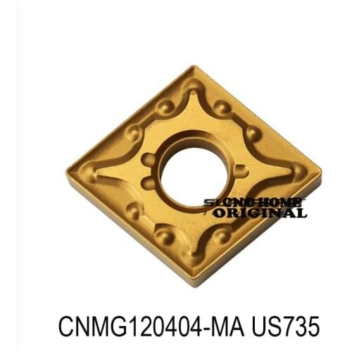 MITSUBISHI CNMG120404-MA CNMG120408-MA US735 Original CNMG 120404 120408 Carbide Inserts for Stainless steel Lathe Cutter Tools