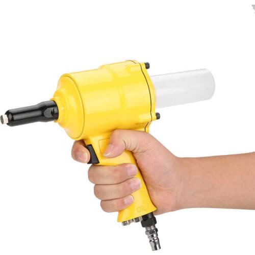 KP-705P Pneumatic Riveter Pistol Grip Rivet Gun Air Powered Riveting Tool 2.4/3.2/4.0/4.8mm Nail Gun Air Riveter Power Tools