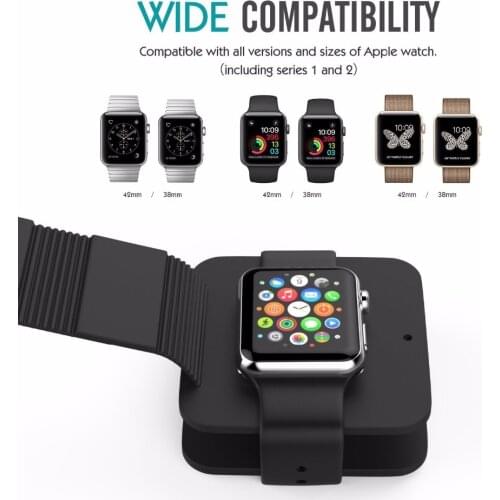 For Apple Series 4 40mm 44mm Charging Stand Charge Dock Holder Cable Bag For iWatch 38/42mm and for Apple Watch 1 2 3 Band strap