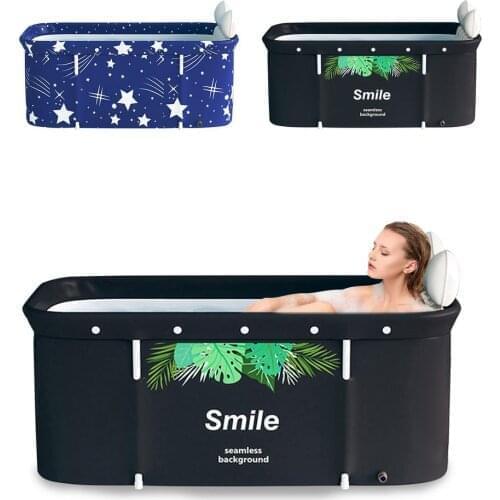 Portable Folding Bathtub For Adult Bathing Tub Children Swimming Pool Soaking Folding Bathtub Set Portable Bath Bucket For Home