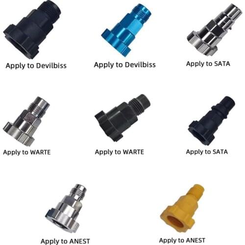 Apply to Devilbiss ANEST WARTE Spray Gun Connector PPS Adapter Spray Gun Cup Adapter For Spray Gun Disposable Measuring Cup