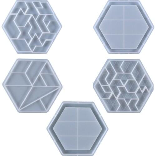 Hexagonal Puzzles Mold Are Suitable for Children and Adults-geometric Logic IQ Game STEM Montessori Educational Gifts
