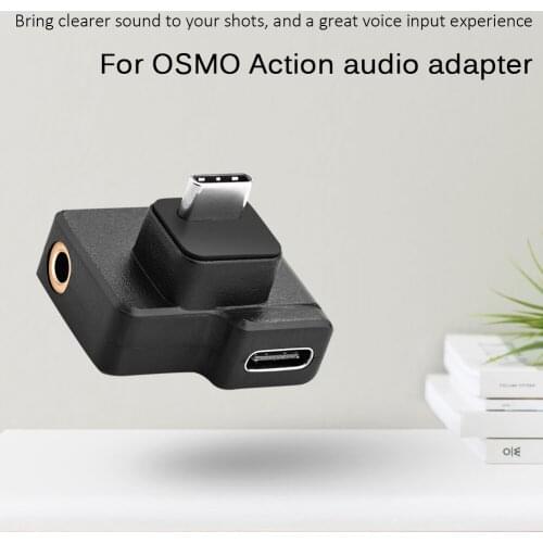 USB C Audio Adapter Type C Male to Female + 3.5mm External Microphone Jack for DJI OSMO ACTION Accessories
