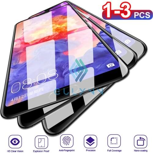 3Pcs/Lot Protective Tempered Glass Full Cover For Huawei Honor 9X 30 10 20 Pro Lite 20S P Smart Z Plus 19 Screen Protector Glass