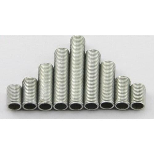 1pcs M16 Steel galvanized hollow lamp light bolt screw full threaded pole ceilling light hanging 50/55/60mm length