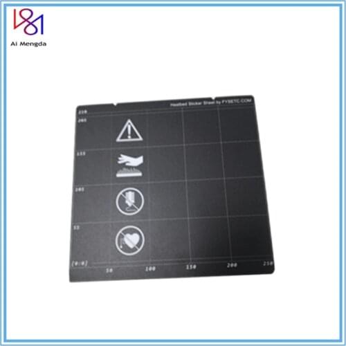 1pc Prusa i3 MK3 MK52 Sheet Heat Bed Platform 3D Printer Buildplate Black/Orange Sticker Sheet For Prusa i3 Mk3 Mk2.5 Heat Bed