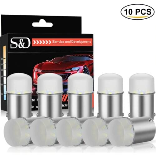 10Pcs 1156 BA15S P21W Led Bulbs 1157 BAY15D P21/5W Led Light R5W R10W Car Fog Lights DRL Turn Signal Lamp 12V White Red Yellow