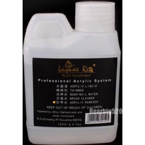 120ml Professional Acrylic Remover Liquid Nail Polish Remover Gel Remover For Nail Art Powder Nail Tips