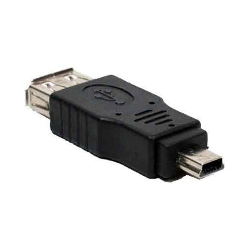 2pcs/lot USB A Female to Mini USB B 5 Pin Male Adapter