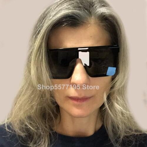 2020 Oversize Square Sunglasses Luxury Brand Black Leopard Big Frame Sun Glasses Female Shades Coulos Lunette De Soleil Femme