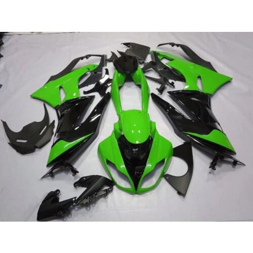 2021 WHSC Cowlings For KAWASAKI 6R 2009-2010 ABS Plastic Fairing Kit Green Black