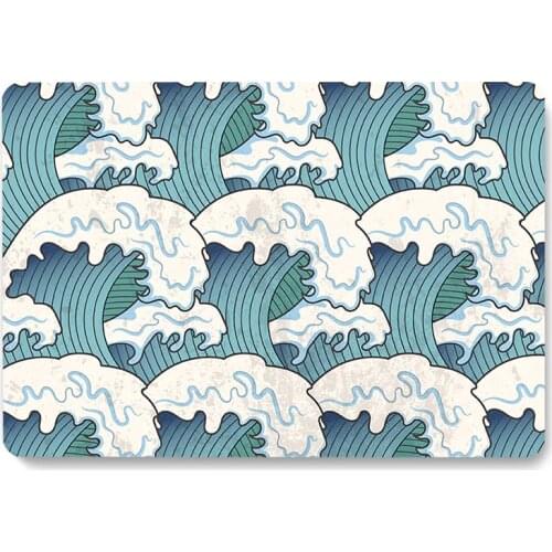 Ukiyoe Sea Waves Pattern Laptop Case For Apple MacBook Pro Retina Air 11 12 13.3 15.4 inch new Pro cover shell