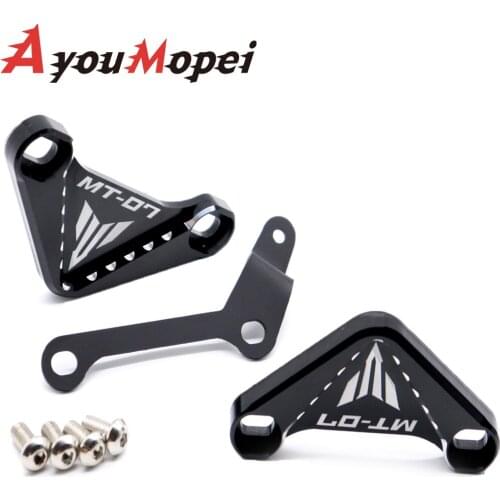 For YAMAHA MT07 FZ07 Motorcycle Footrest Cover Passenger Footpeg Removal Delete Kit 2014 2015 2016 2017