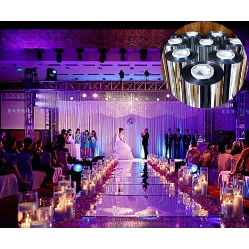 1.5M Width by 20M long double face silver wedding mirror carpet,wedding carpet runner aisle runner wedding props