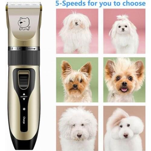 Electrical Pet Clipper Professional Grooming Kit Rechargeable Pet Cat Dog Hair Trimmer Shaver Set Animals Hair Cutting Machine