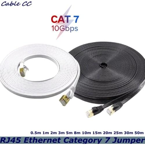 The Best Quality Cat7 Ethernet Cable High Speed 10Gbps 600MHz LAN UTP Ethernet Jumper RJ45 Modem Router Computer Wired Network