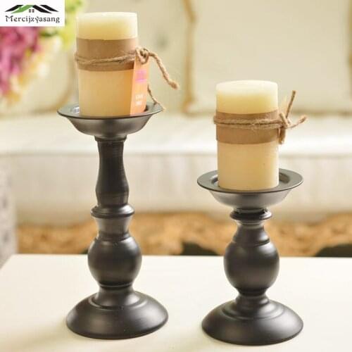 European Candle Holder Iron Candlestick Geometric Table Candle Holders Ornament for Wedding Dinner Decoration Candelabra GZT052