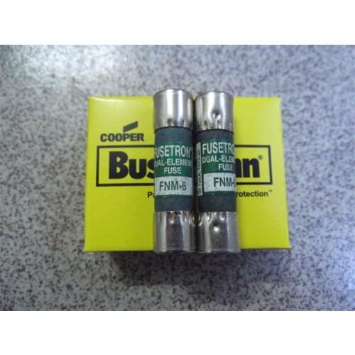 FNM-6 BUSSMANN Boshi Man United States 10X38 fuse / fuse 6A 250V Authentic
