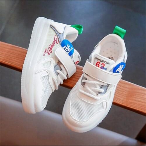 Kids Running Sneakers Summer Children Sport Shoes Tenis Infantil Boy Basket Footwear Lightweight Breathable Girls White Shoes