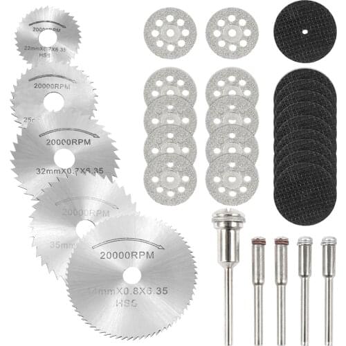 HSS Mini Circular Saw Blade Cut-Off Wheels Diamond Cutting Discs Portable Rotary Tool Accessories for Metal Wood