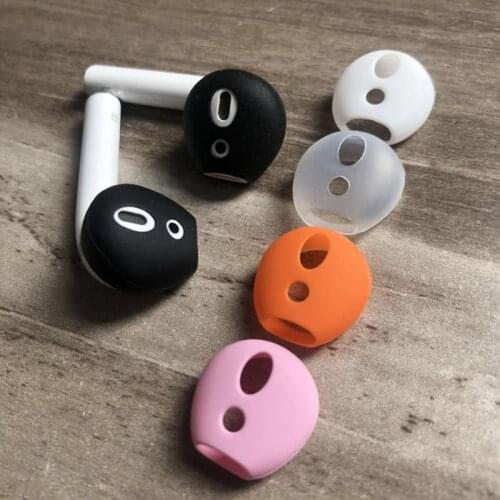 New 2pcs Silicone Ear Caps Earphone Case Earpads Eartips Ear Pads for Airpods Wireless Bluetooth Earphone