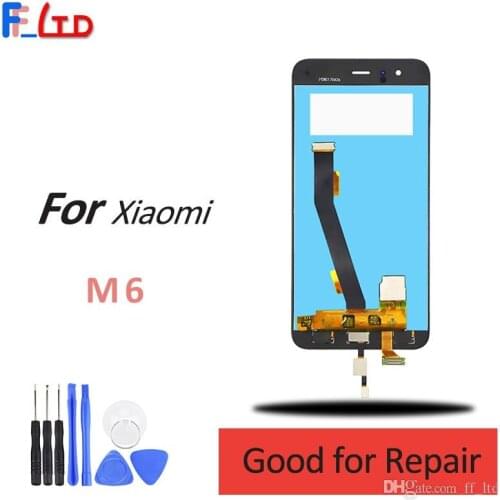 OEM for Xiaomi M6 Mi6 LCD Display Digitizer with Touch Screen Replace 5.15 inch Black White 100% Tested