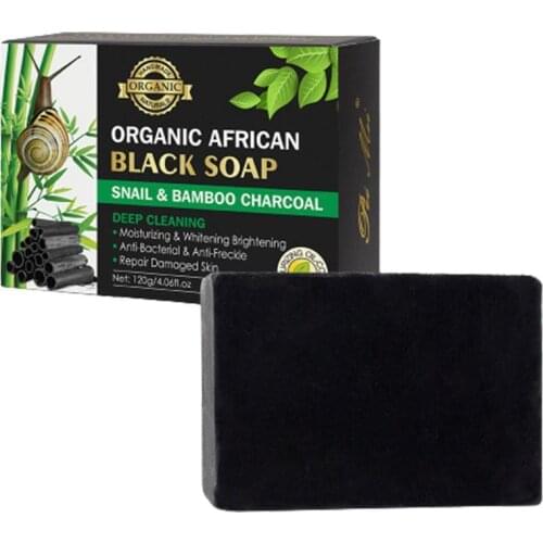 Organic African Black Soap Repair Uneven Skin Tone Natural Acne Soap Traditional Charcoal Active Energy Herbal Soaps
