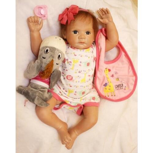 Handmade Lifelike Baby Girl Doll 20" Silicone Vinyl Reborn Newborn Dolls+Clothes