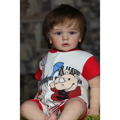 60 CM Real Touch Silicone Reborn Baby Boy For Girl Finished Tayra Toddler Doll Cloth Body Realistic 3D-Paint Skin Tone Bebe