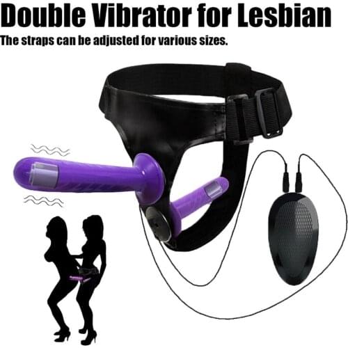 Strapon on Dildo Vibrator for Lesbian Sex Shop Erotic Toys Sex Game Adult Products Realistic Double Penis Vibrador for Women