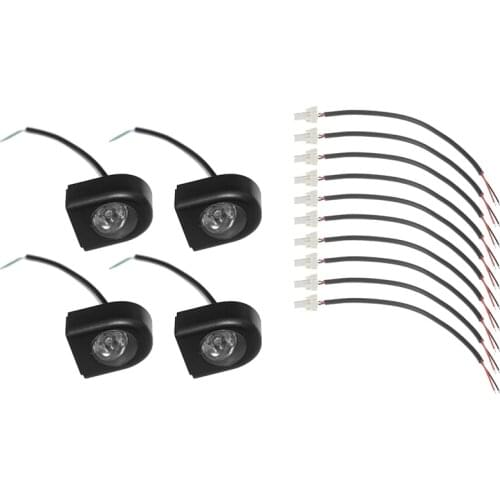 10Pcs Led Smart Tail Light Cable Direct for Xiaomi M365 & 4Pcs Headlight Lamp Led Light Front Lamp