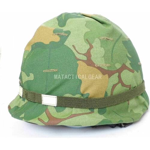 MILITARY WWII US ARMY M1 MILITARY STEEL HELMET AND Mitchell COVER AND OD STRAP armyshop2008